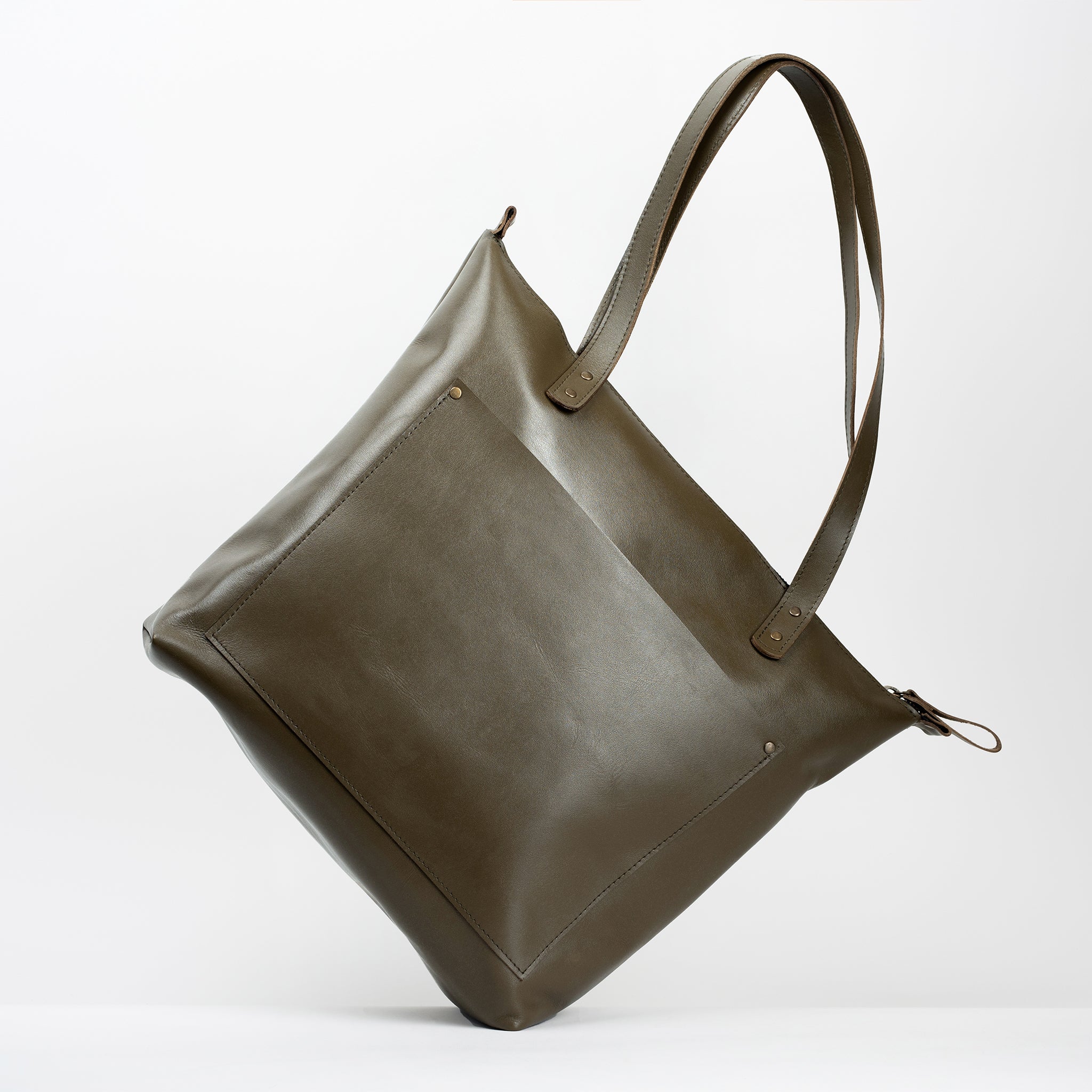 Handmade Leather Tote, Large Women Shopper - Essentials