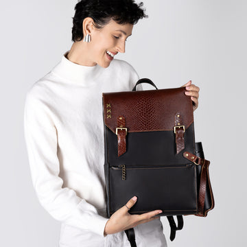 Women's Handcrafting Leather Backpack Classic Spirit 13