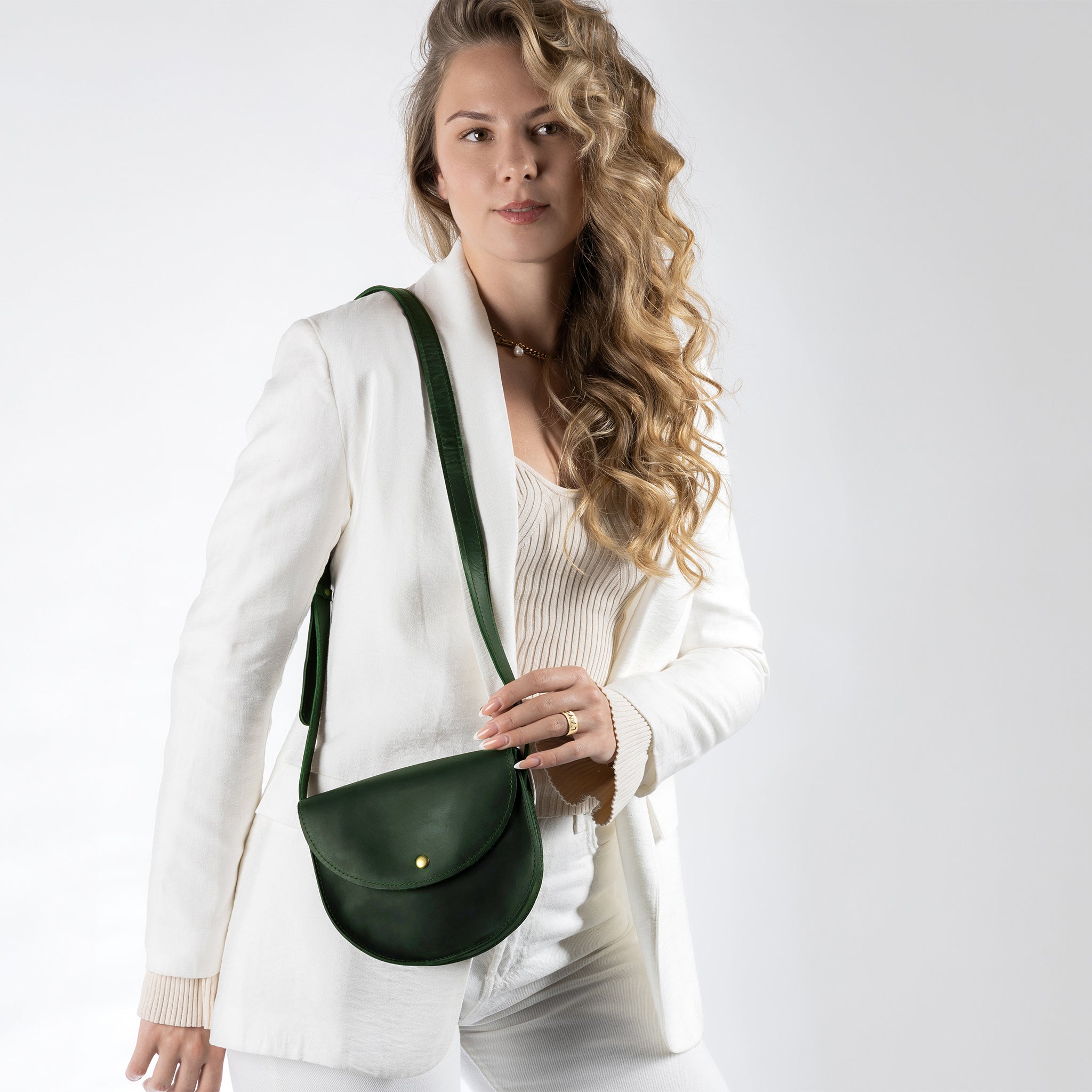 Saddle Leather Handmade Bag ,Crossbody bag for Women - Classy Wood