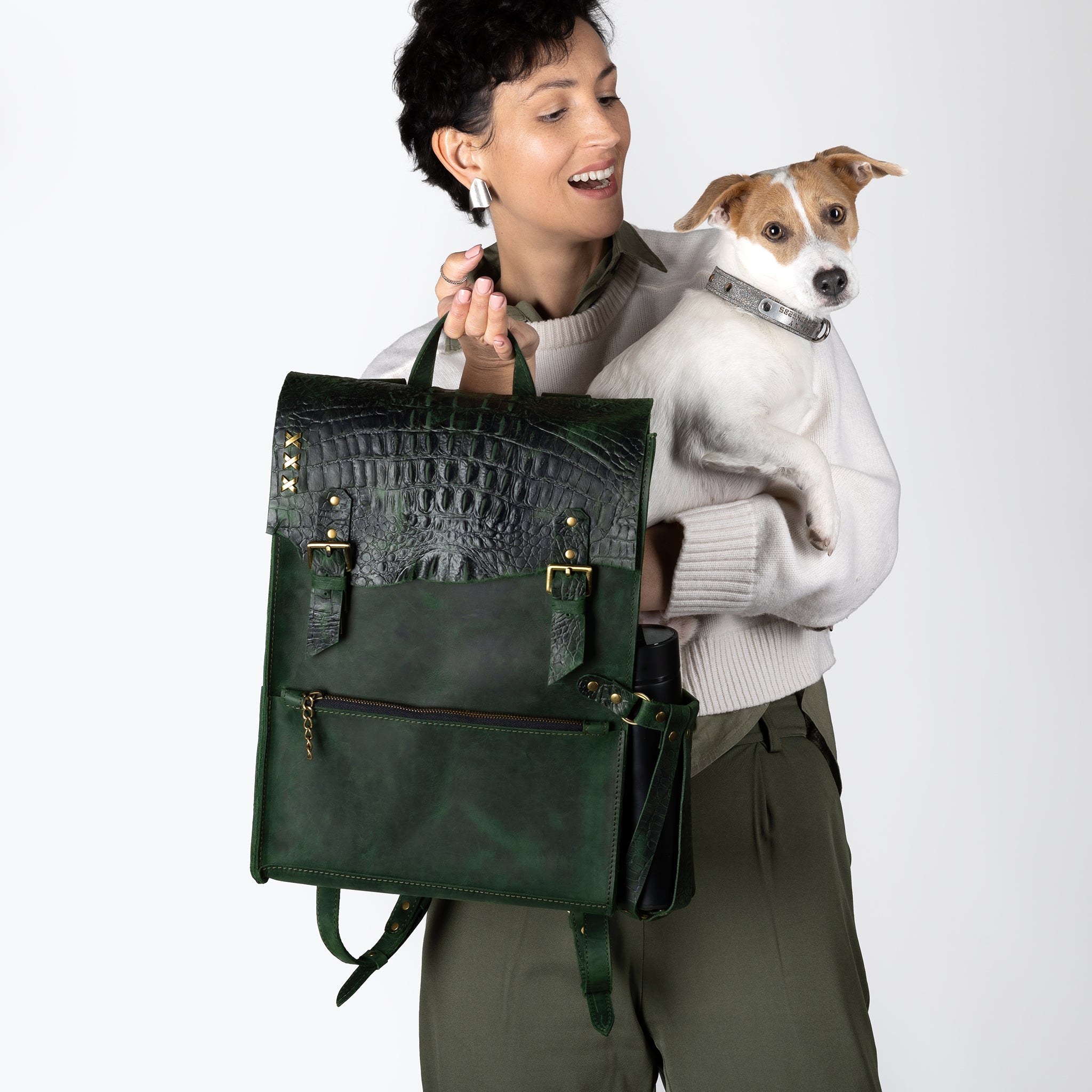 Women's Handcrafting Leather Backpack - Classic Spirit  13", 14", 15" and 16" inch. laptops