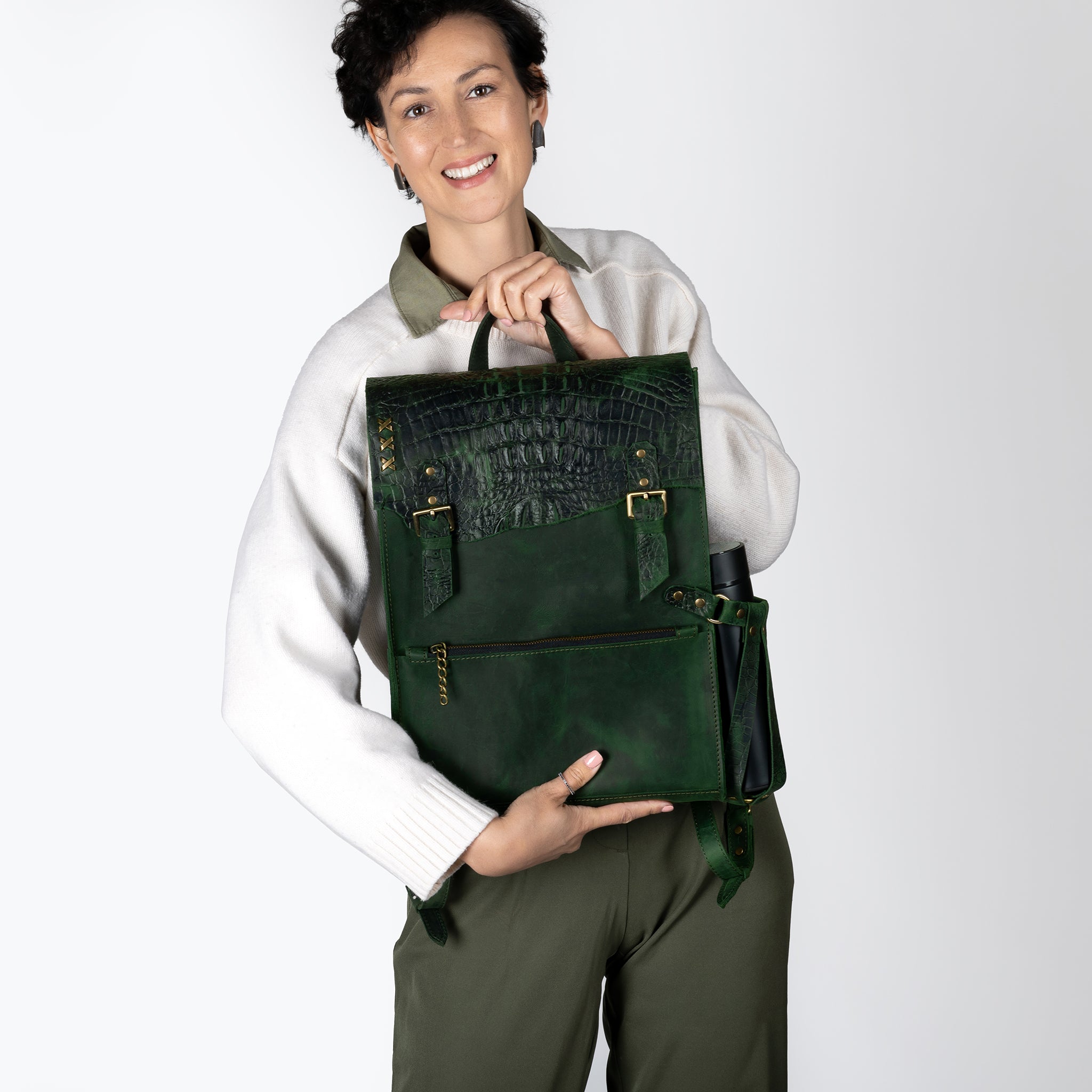 Women's Handcrafting Leather Backpack - Classic Spirit  13", 14", 15" and 16" inch. laptops