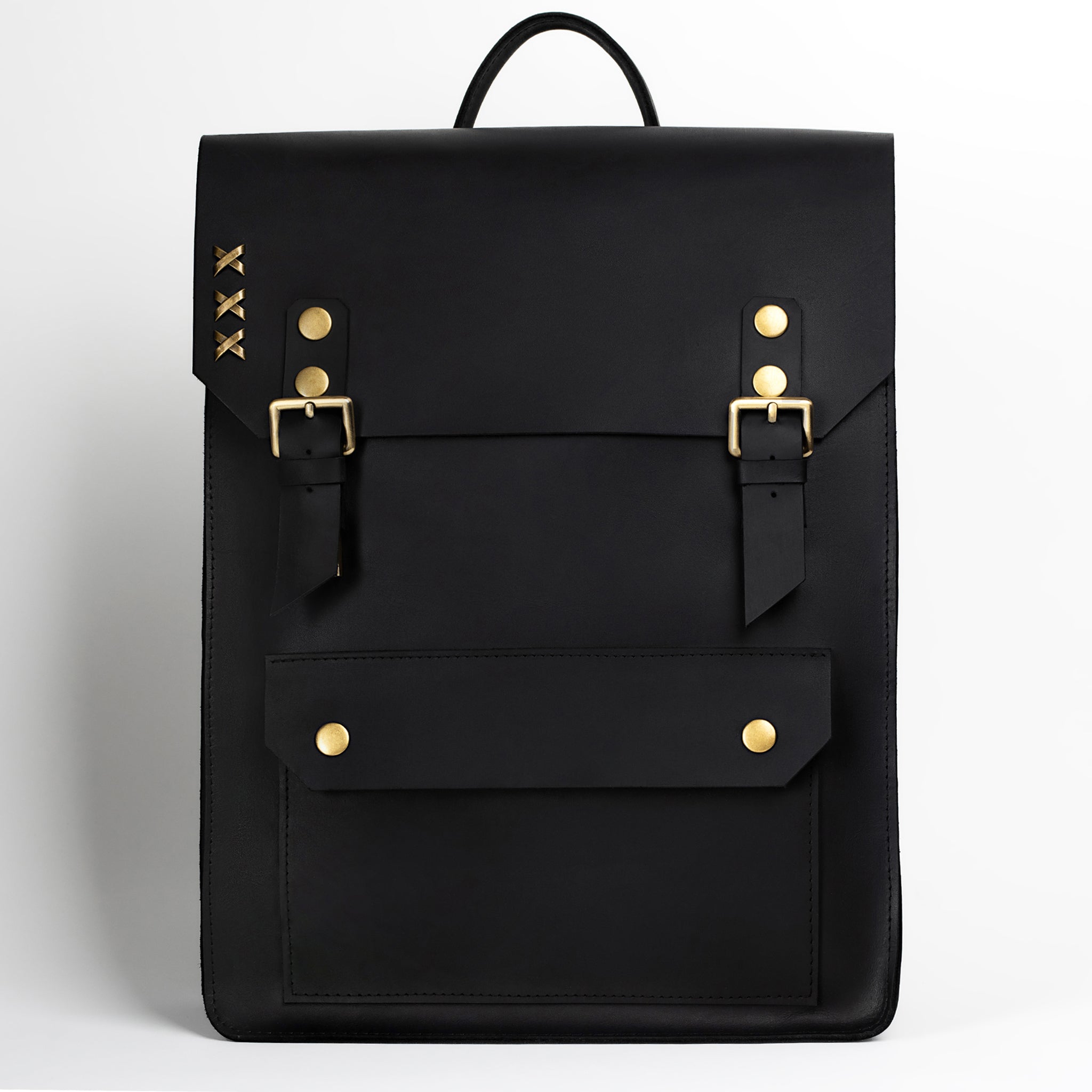 Handmade Men's Leather  Backpack Black  -  Vondel 13", 14", 15" and 16" inch laptops