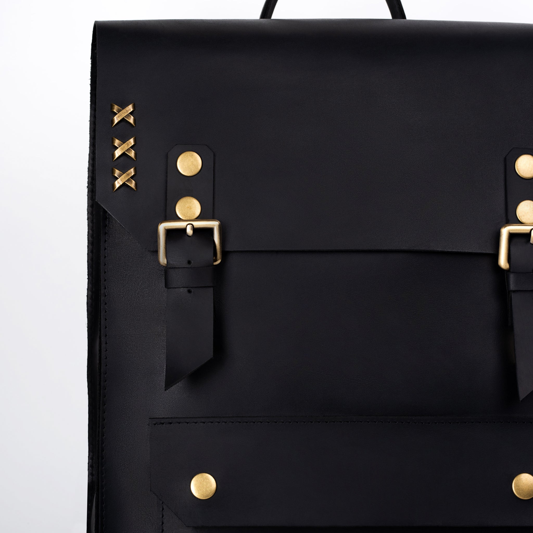 Handmade Men's Leather  Backpack Black  -  Vondel 13", 14", 15" and 16" inch laptops