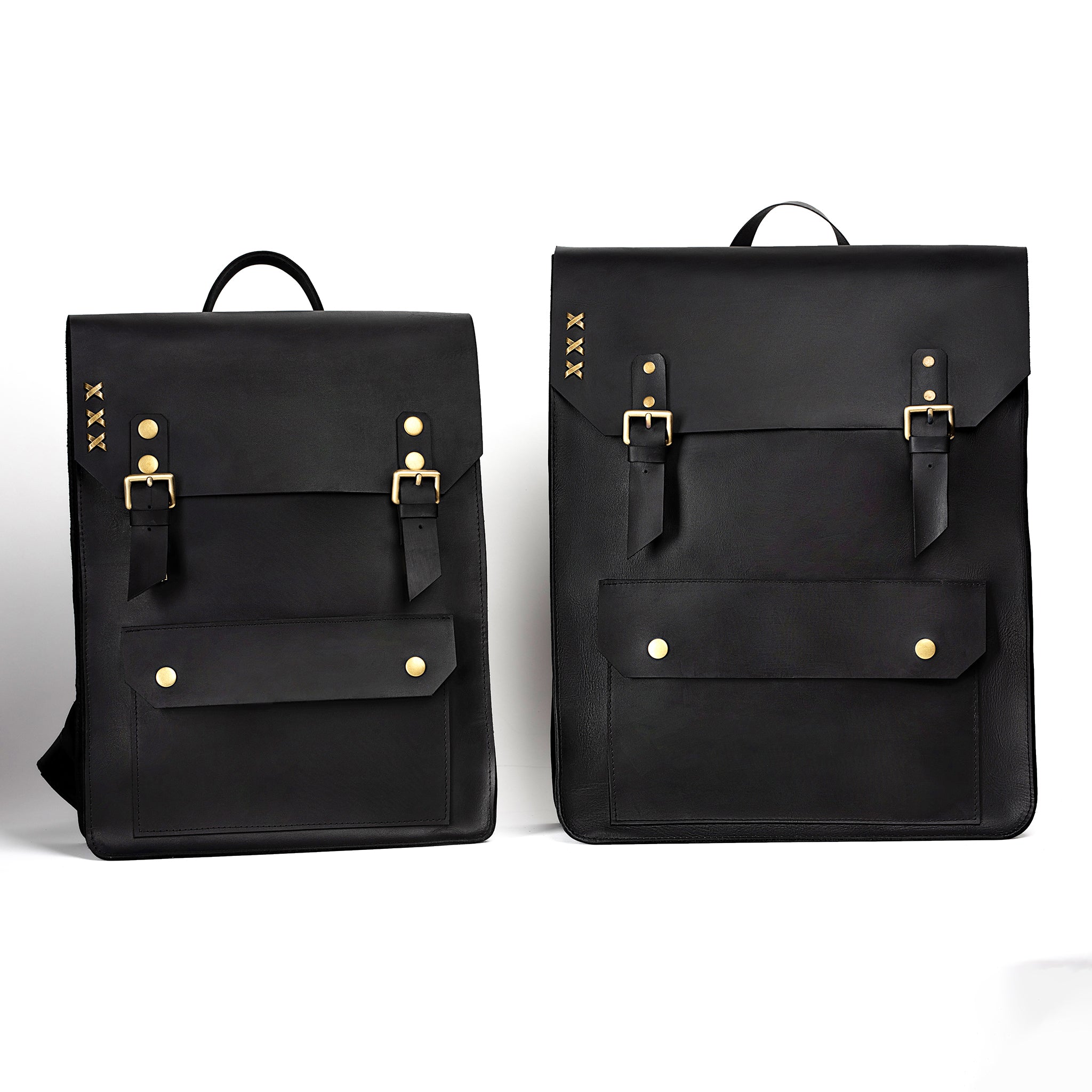 Handmade Men's Leather  Backpack Black  -  Vondel 13", 14", 15" and 16" inch laptops