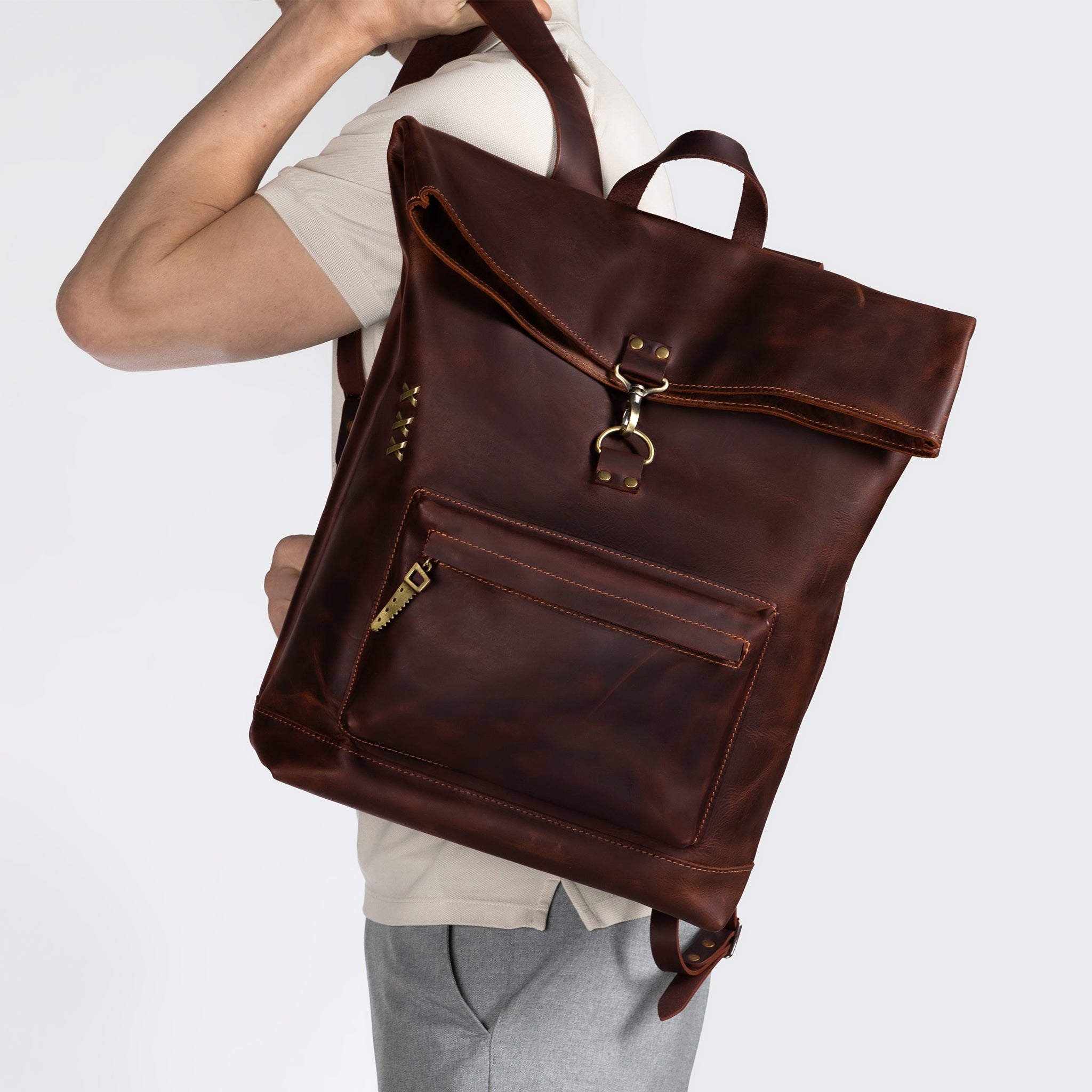 Leather Backpack - Forester